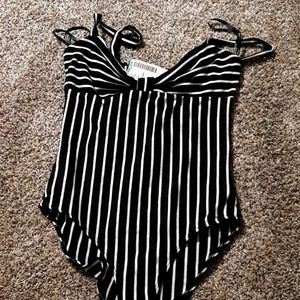 Pinstripe bodysuit